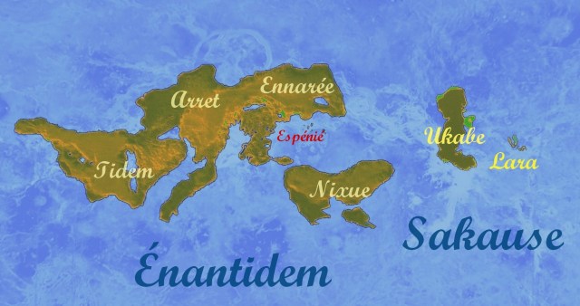 Espenie sur le planisphere Enantia