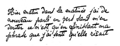 Figure 1. Fragment de lettre