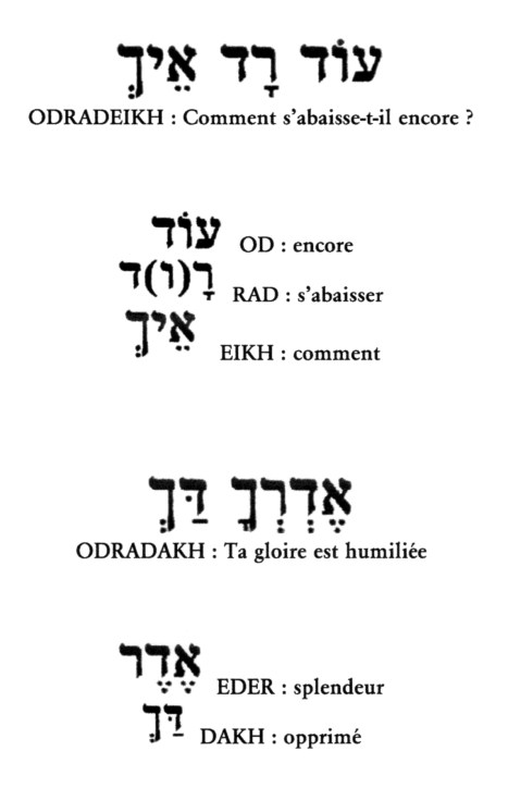 Sens hebreu du mot Odradek