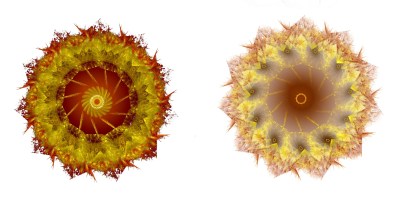 Composition d'un petit mandala, face 6-2