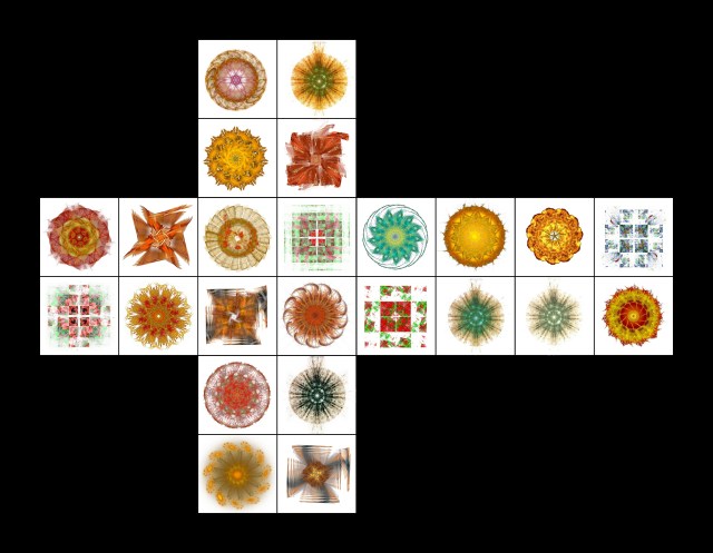 Mandalas - Plan 1 du cube